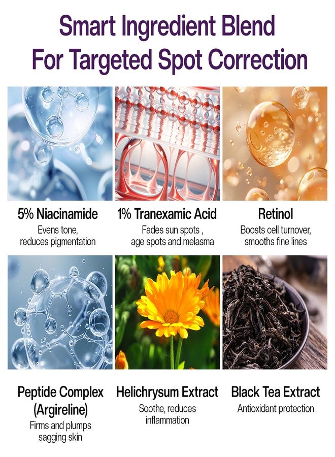 Jtopyrt Dark Spot Cream, Brightening Treatment Diminishes Age Spots, Sun-Damage, Liver Spots, Freckles & Discoloration For Younger Looking Skin - Fader & Corrector For Face, Chest, Hands & Body - Image 4